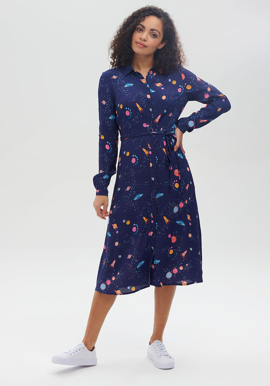 Milky Way Meet-Cute Midi Dress