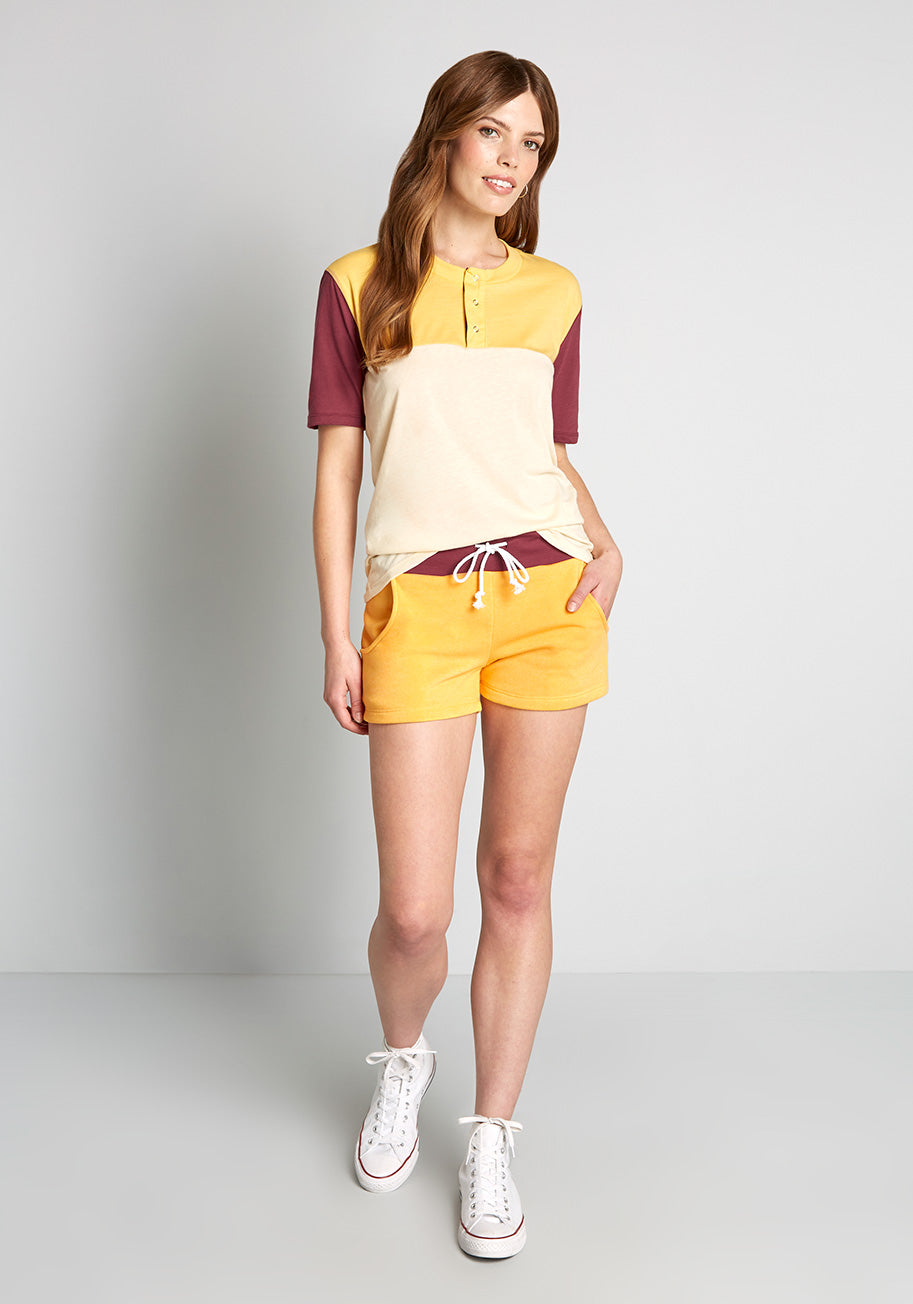 ModCloth X CAMP Collection Keeping It Cool Drawstring Shorts