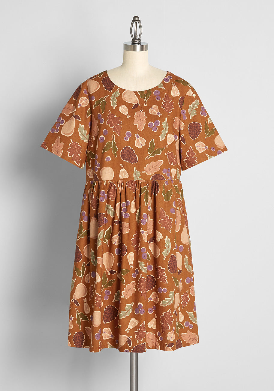 All the Fall Things Babydoll Dress