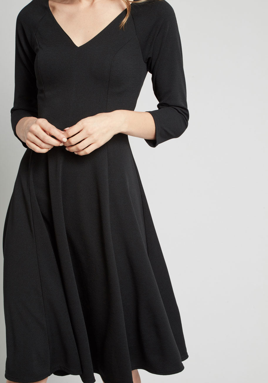 Date Night Done Right 3/4 Sleeve Dress