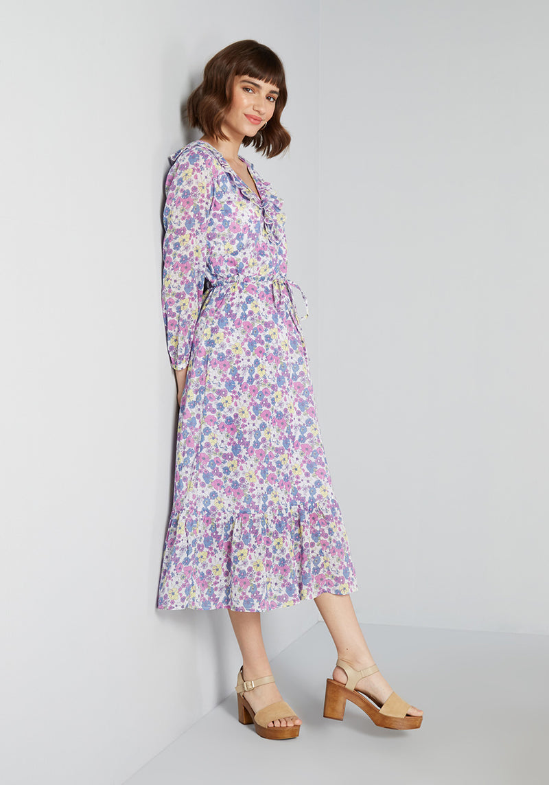 Violet Ditsy Floral Maxi Dress - Free Shipping Over $150