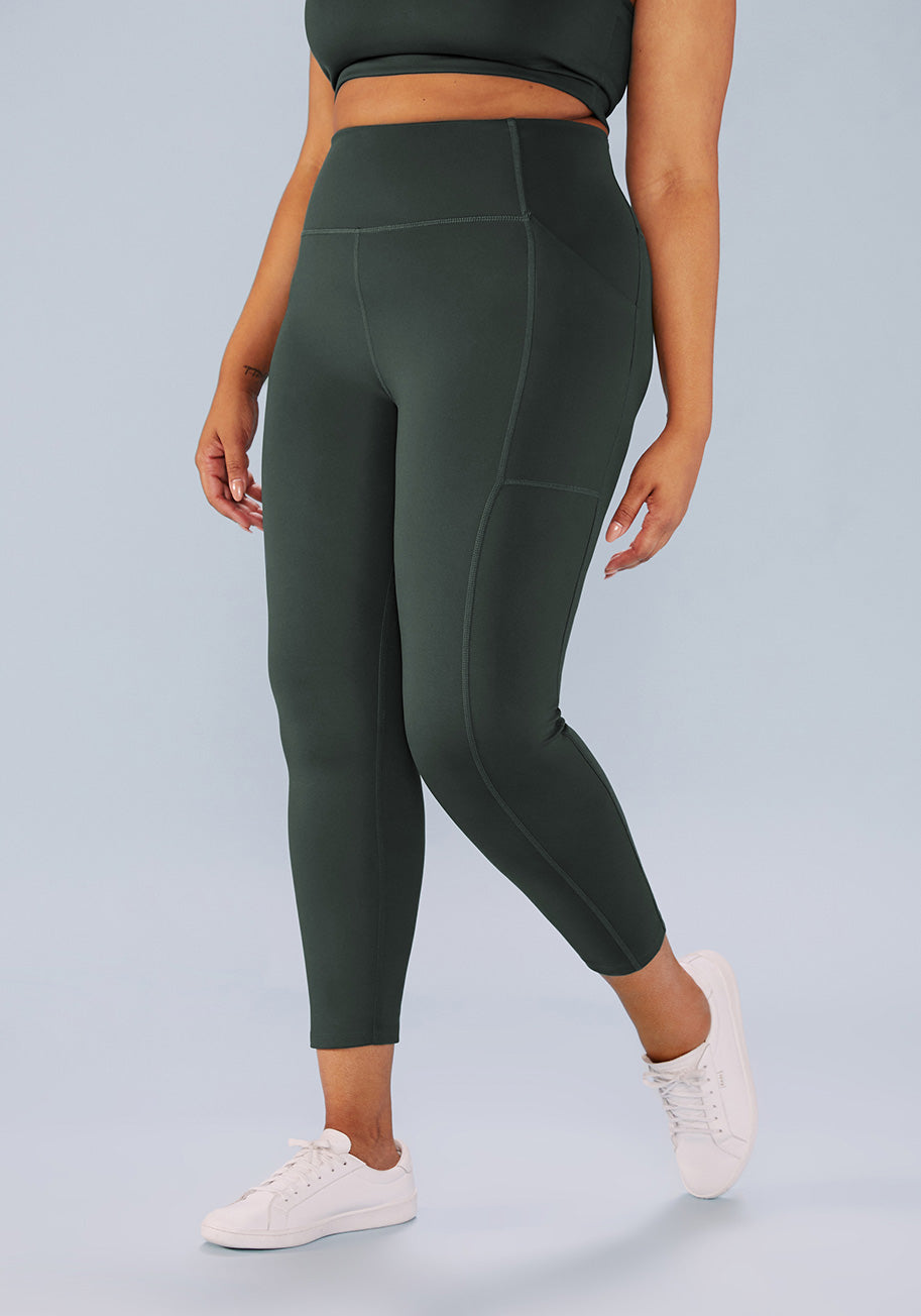 Stretch leggins with branded bands