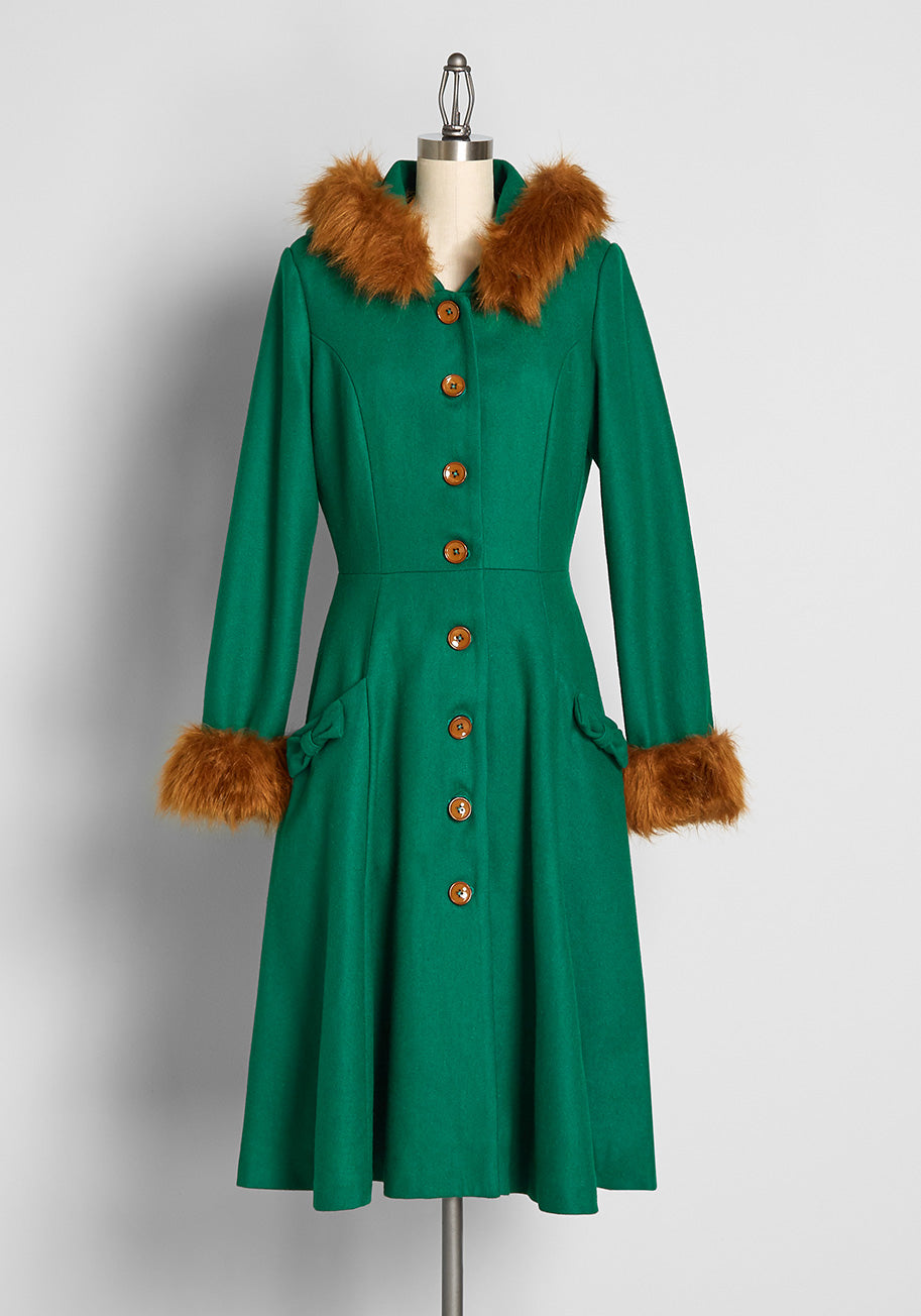 ModCloth x Collectif When Autumn Leaves Are Falling From The Trees Hooded Coat