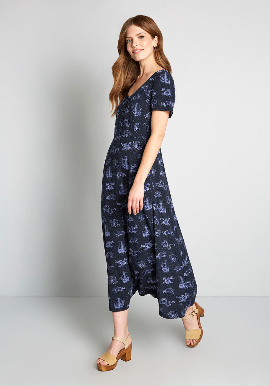 Rolling In The Deep Sea Maxi Dress