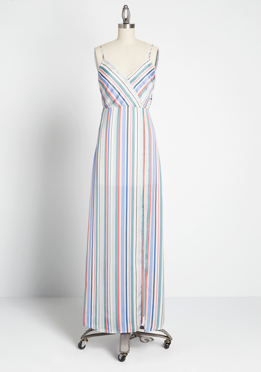 Stripe Your Interest Maxi Dress