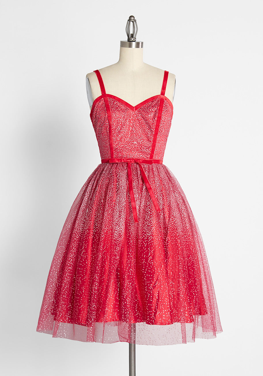 ModCloth x Collectif Haute Holiday Party Swing Dress