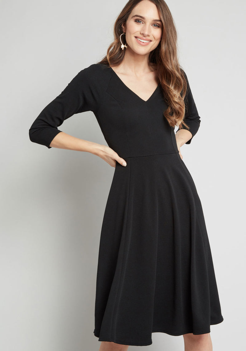 Date Night Done Right 3/4 Sleeve Dress | ModCloth