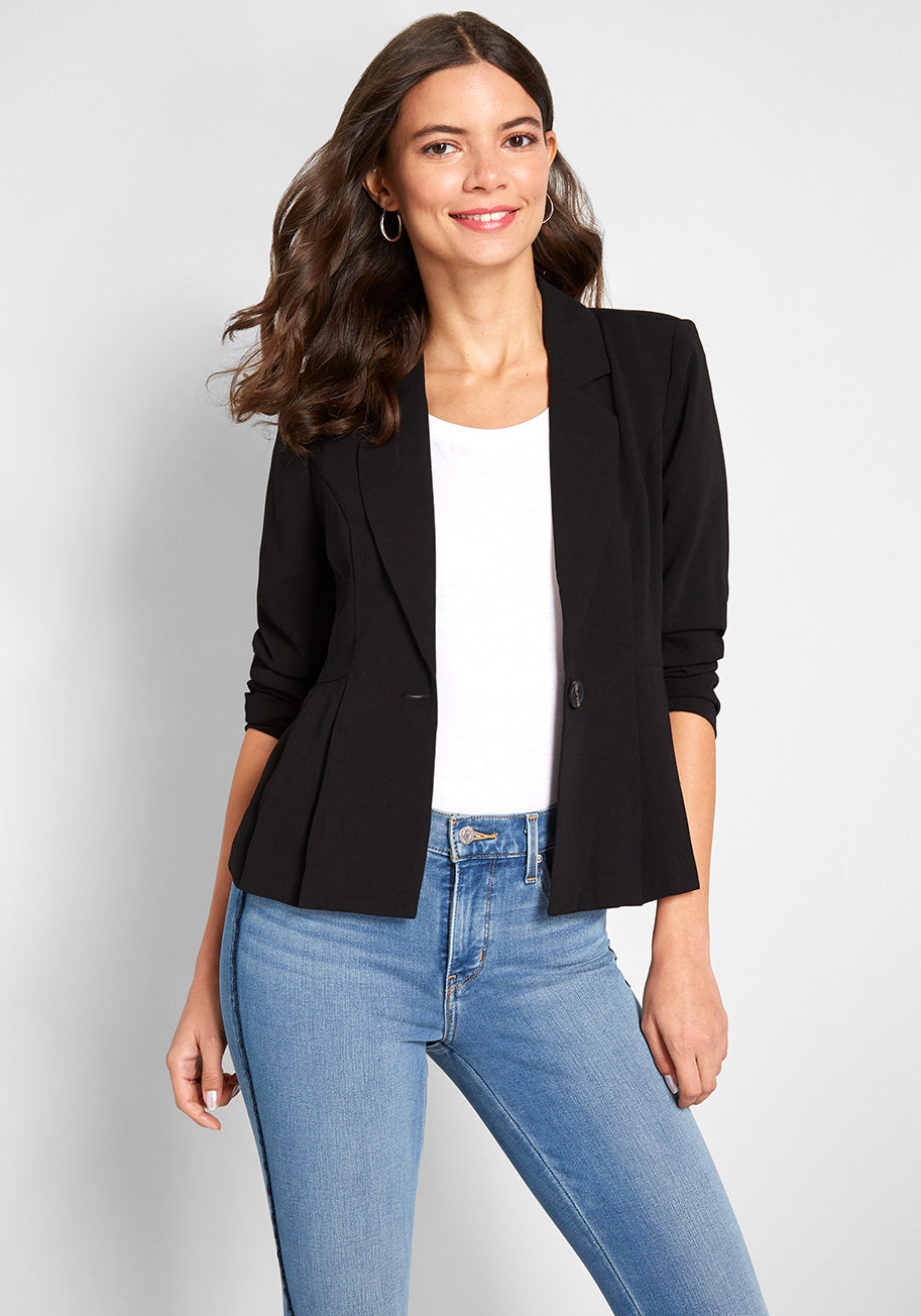 Business Savvy Peplum Blazer