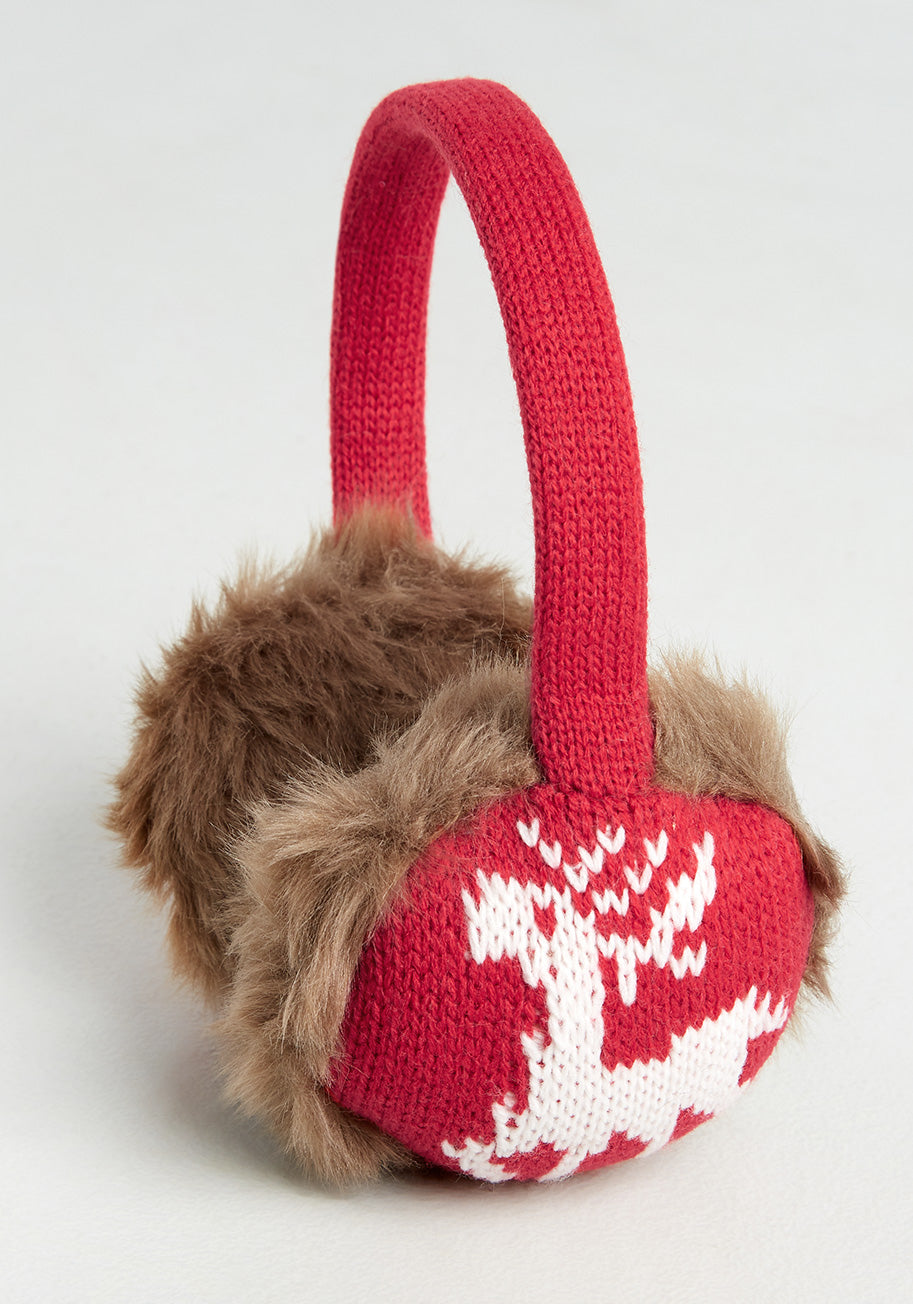 Reindeer and Cheer Earmuffs