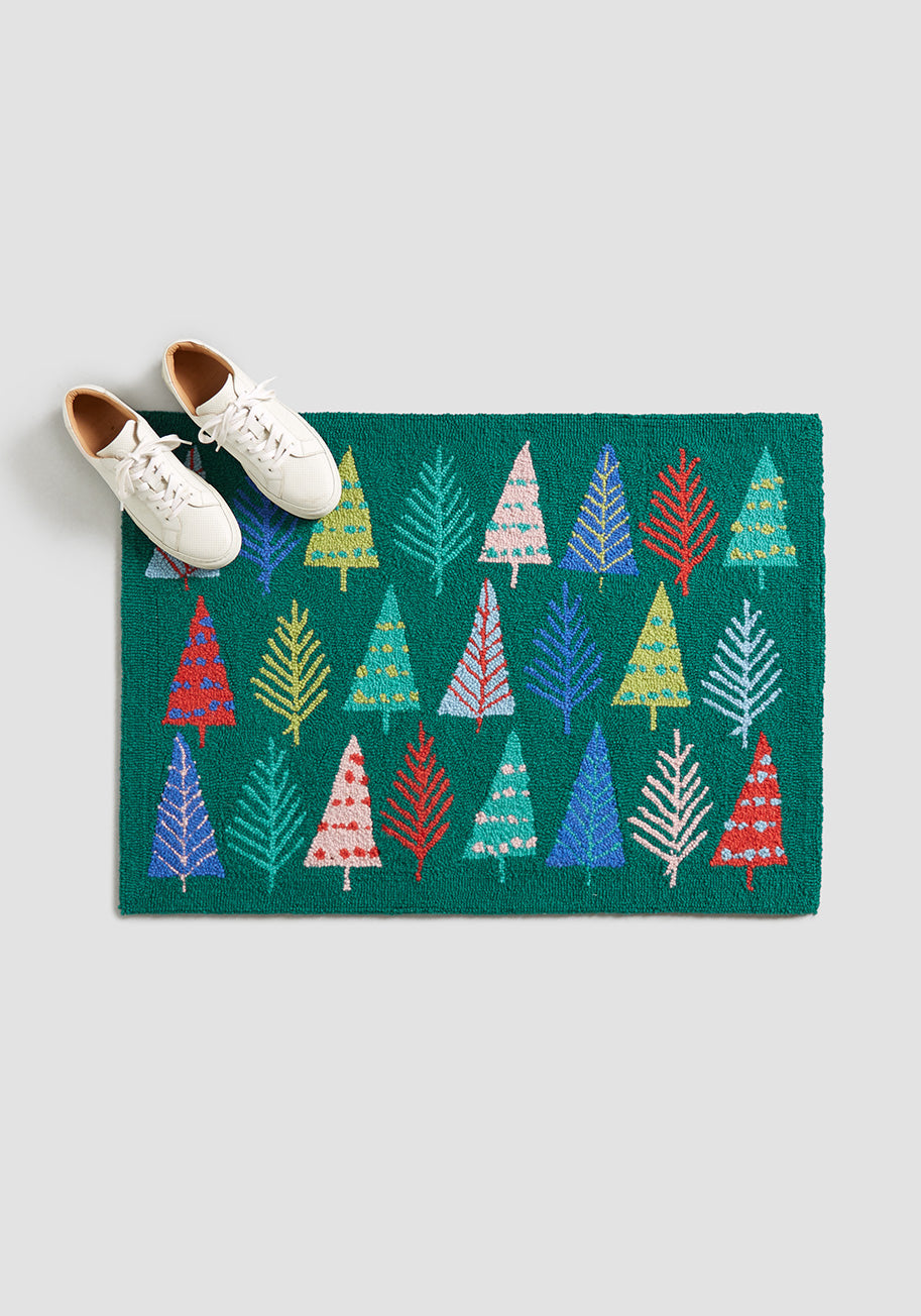 The Merriest Trees of All Hook Doormat