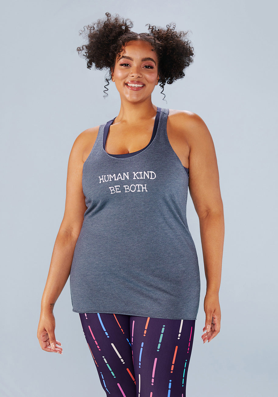 ModCloth x familiar...yet different Be Human and Kind Tank Top