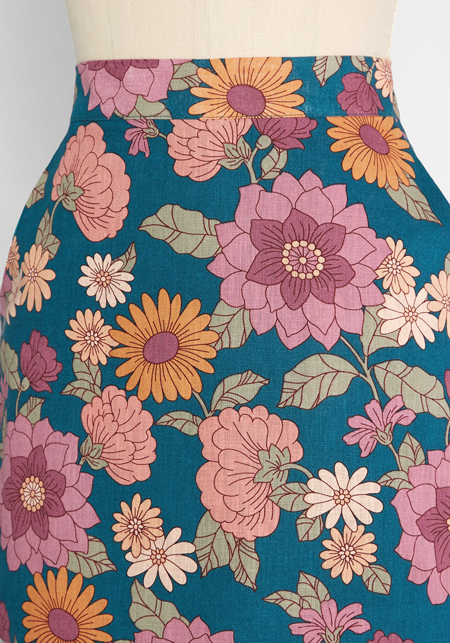 ModCloth x Princess Highway Floral Mini Skirt