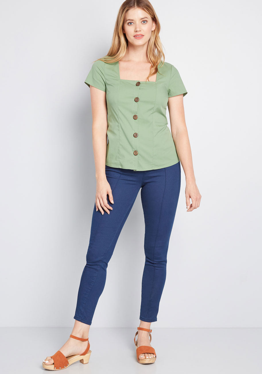 Cottage Curation Square Neck Top