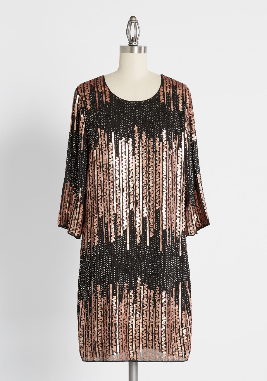 Ignite Under the Strobe Light Shift Dress