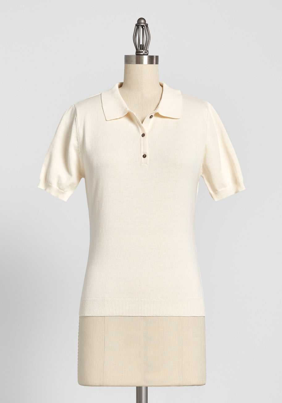 Laid-back Summer Polo Top