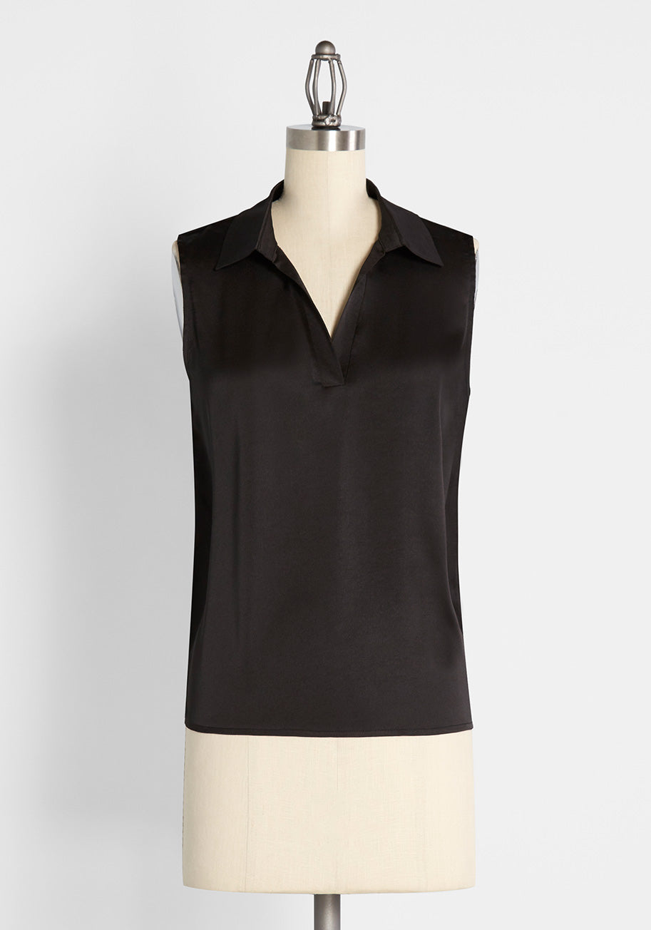 Shining Simplicity Sleeveless Blouse