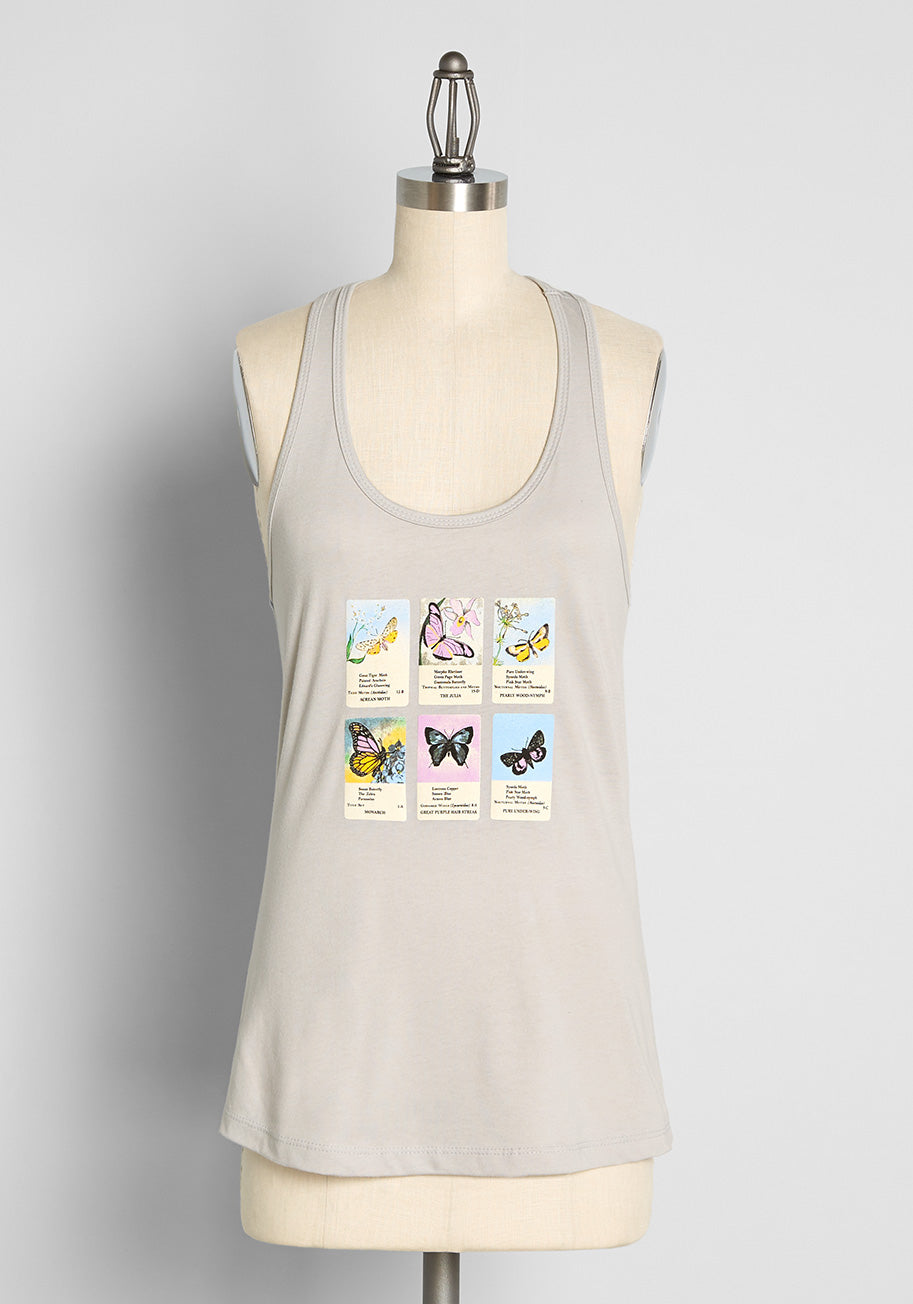 Learning Lepidopetra Graphic Tank Top