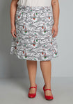 Modcloth X Prehistoric Gift Exchange A-line Skirt