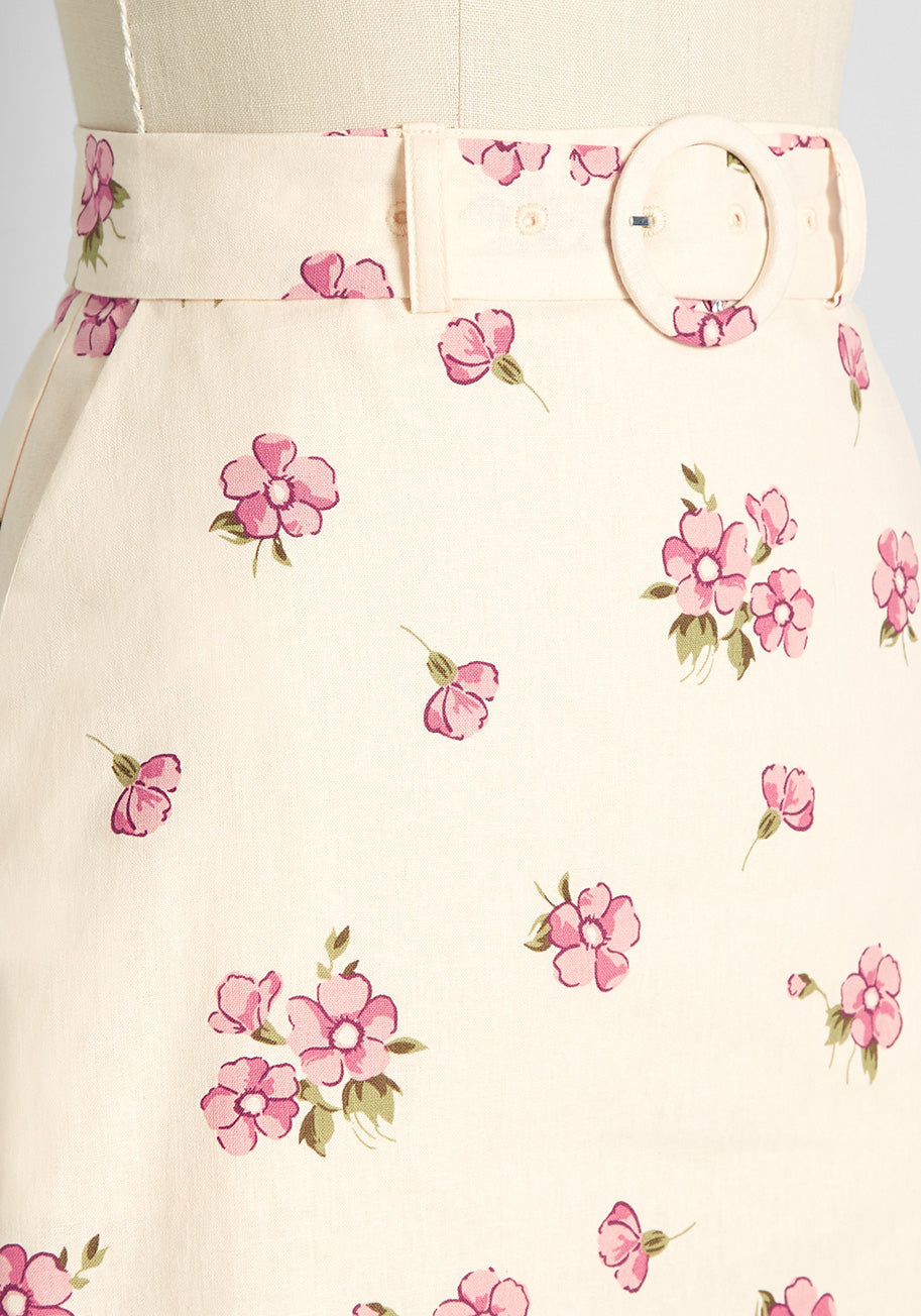 Let's Go Antiquing A-Line Skirt