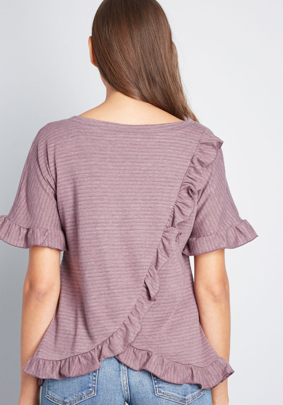 Effortlessness Accomplished Ruffled T-Shirt