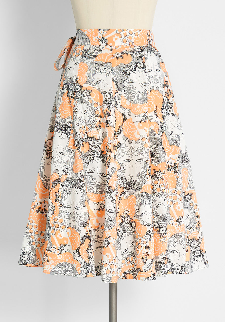 Peeking at Perfection A-Line Skirt