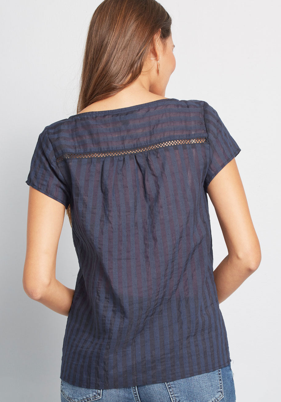 I'm Boxy Linen-Blend Blouse