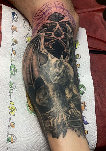 Gargoyle Tattoo Studio  Sleeve in progress  For Appointments Message  us directly on Facebook or Instagram Call now on 64 22 529 1500 Email us  on infogargoyletattoosconz Click on the below