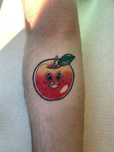 apple in the shade tattoo