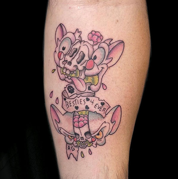 Pinky and the brain tattoo by Lillithmorgain on DeviantArt