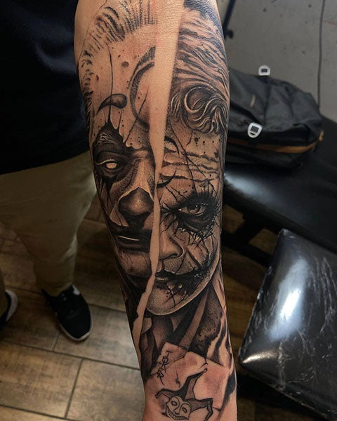  the joker old and new tattoo