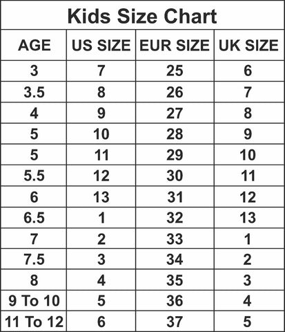 Size chart – Carlo Romano