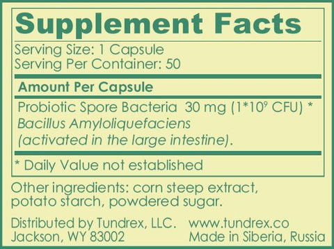 Tundrex-3 Supplement Facts