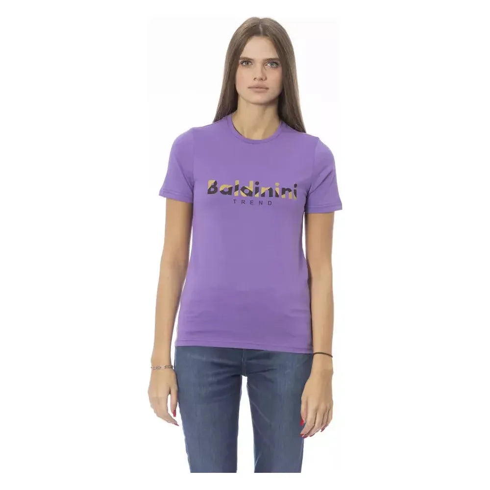 Baldinini Trend | Purple Cotton Tops & T-Shirt | McRichard Designer Brands