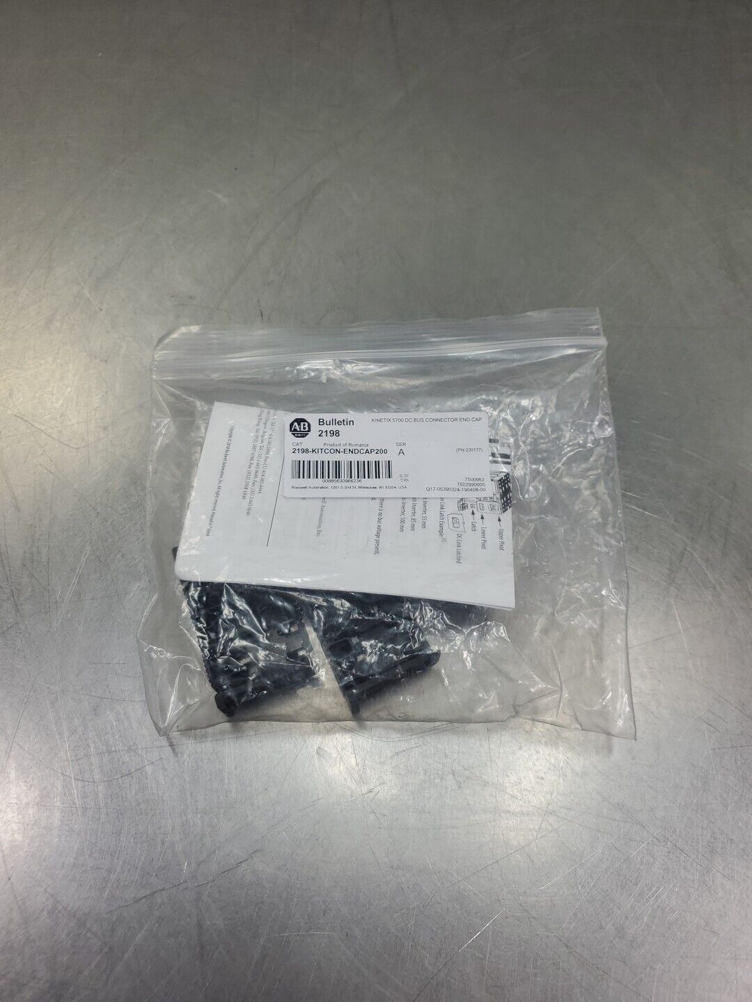 Allen Bradley 2198-KITCON-ENDCAP200 Kinetix 5700 DC Bus End Cap. 4E-1