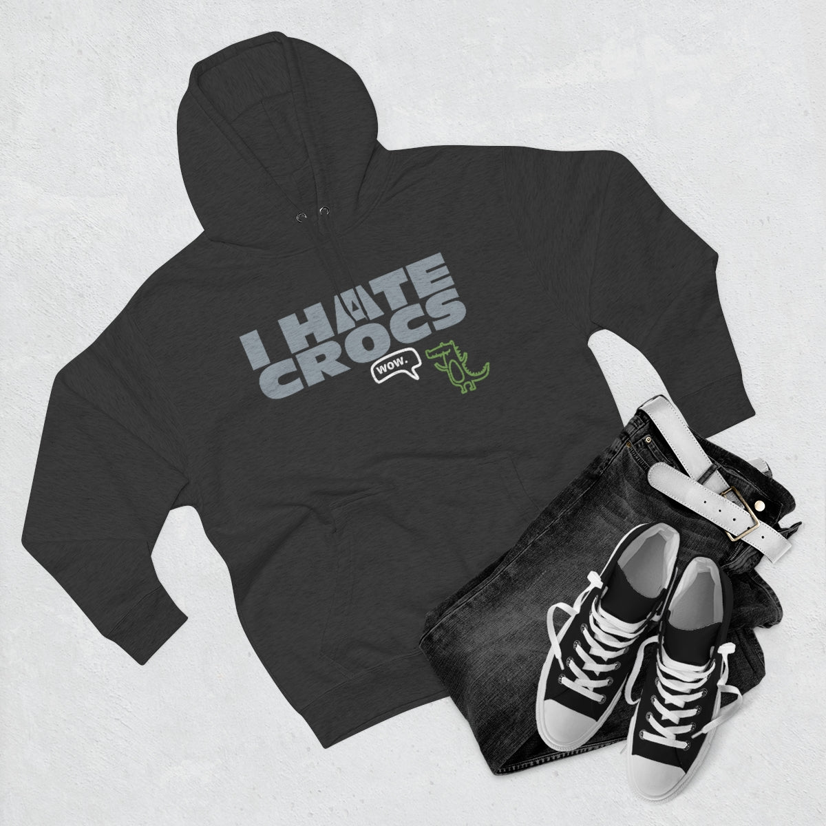 I HATE CROCS Pullover Hoodie – 220AVG