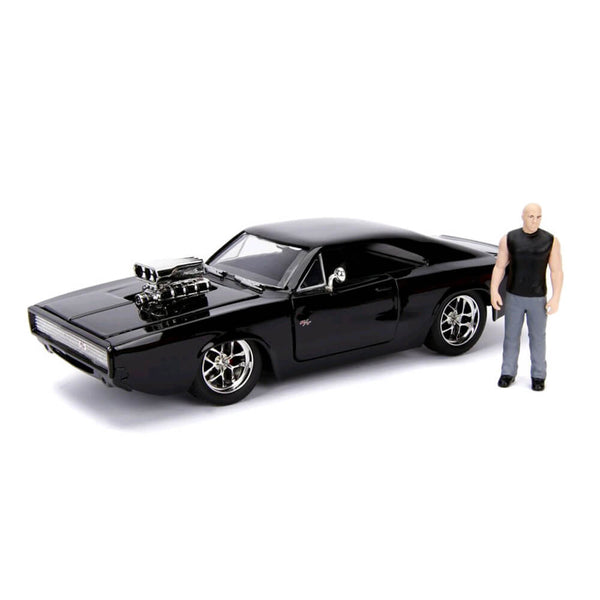 Fast & Furious 1970 Dodge Charger 1:24 w/ Dom Hollywood Ride