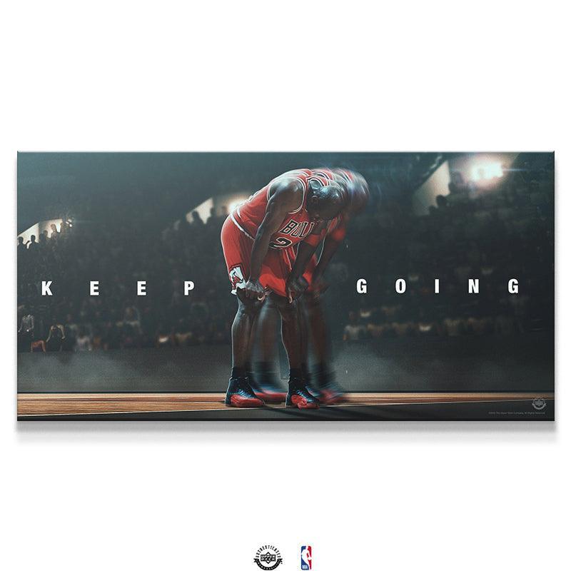 Arashigaoka clima impacto Michael Jordan Framed Wall Art - Keep Going - IKONICK