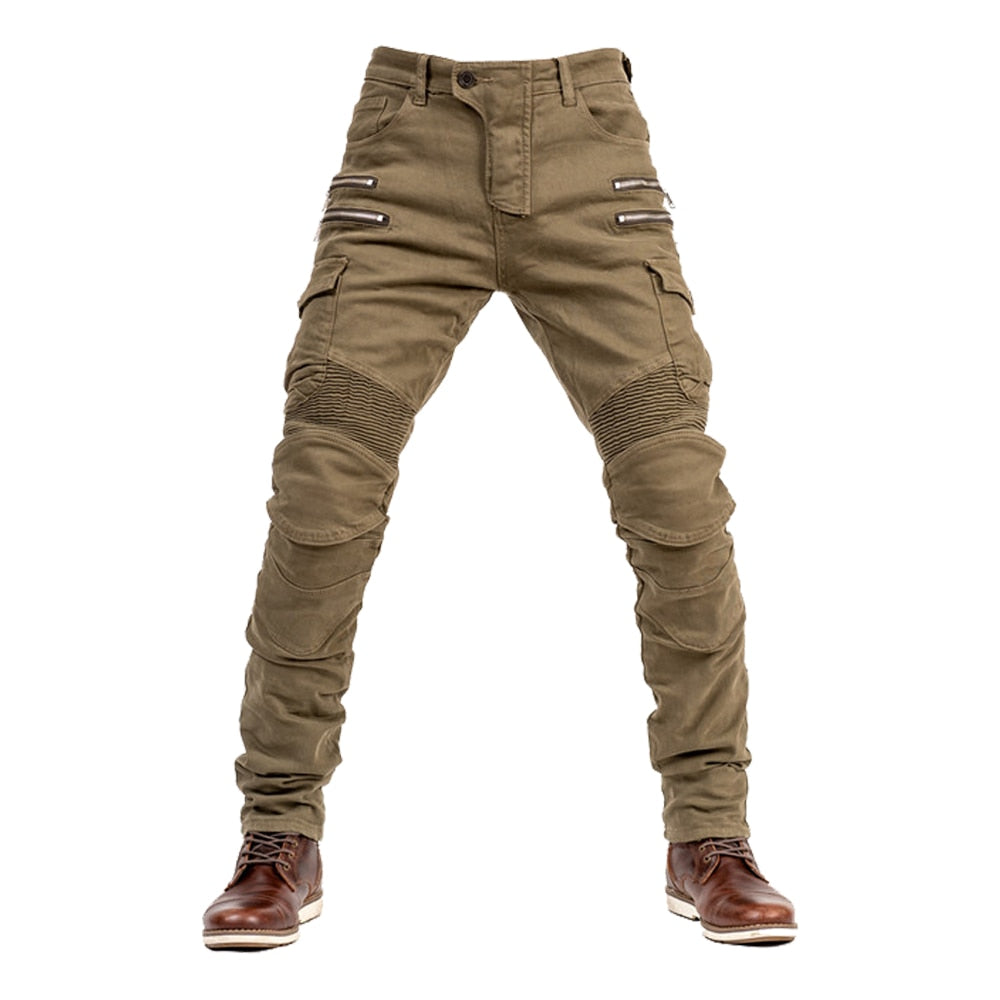 Model 2 Men's Armored Jeans Brown/Khaki – Armored