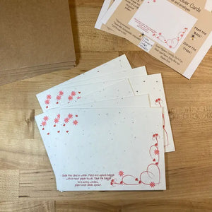Plantable Love Cards | Heart Notecard Se - Swallows Nest Boutique & Cafe
