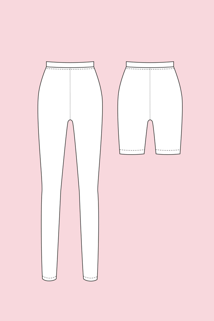 Womens High-waist Sweatpants, Elastic Waist & Pockets Melian Joggers US  2-12 PDF Sewing Pattern A0, A4, US Letter 
