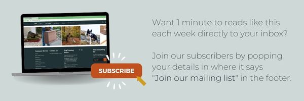 Join our subscribers to gain short weekly emails and receive training & equipment news offers and tips directly to your inbox. 