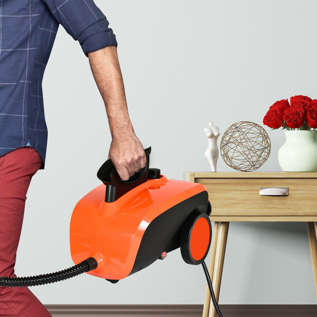 Heavy-Duty 1500W Multipurpose Steam Cleaner W/ 18 Accessories