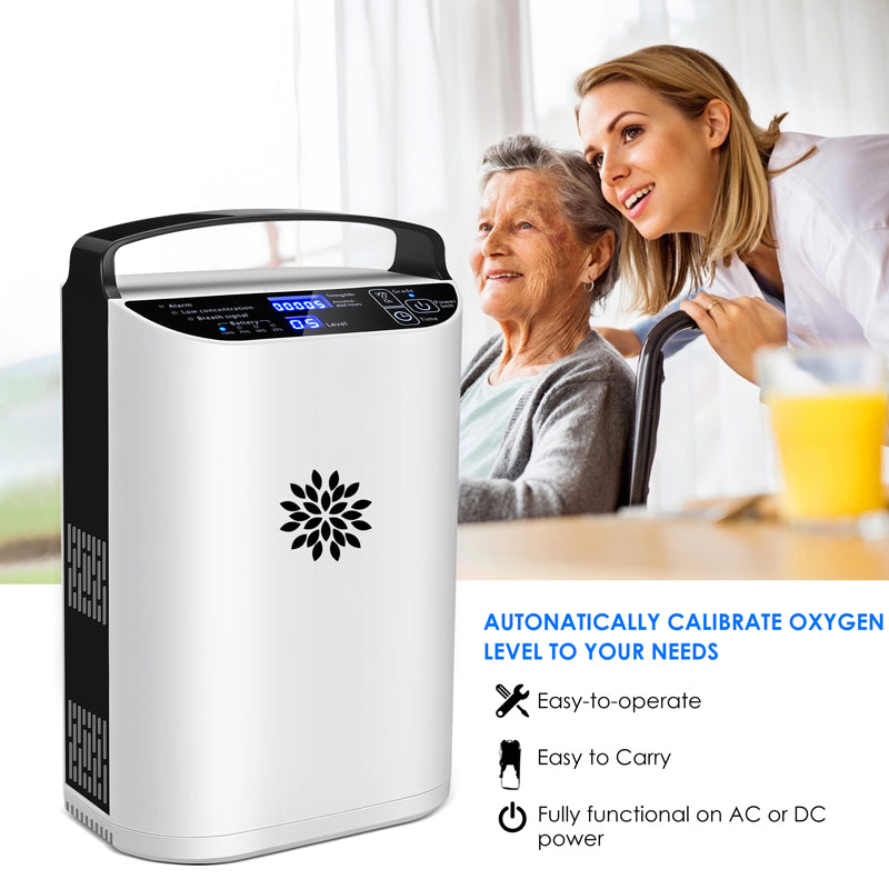 Aroflit™ 1~5L Pulse Flow Portable Oxygen Concentrator With Backpack