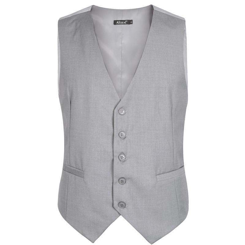 Men's Classic Formal Business Suit Vest | Regular Fit | Alizeal
