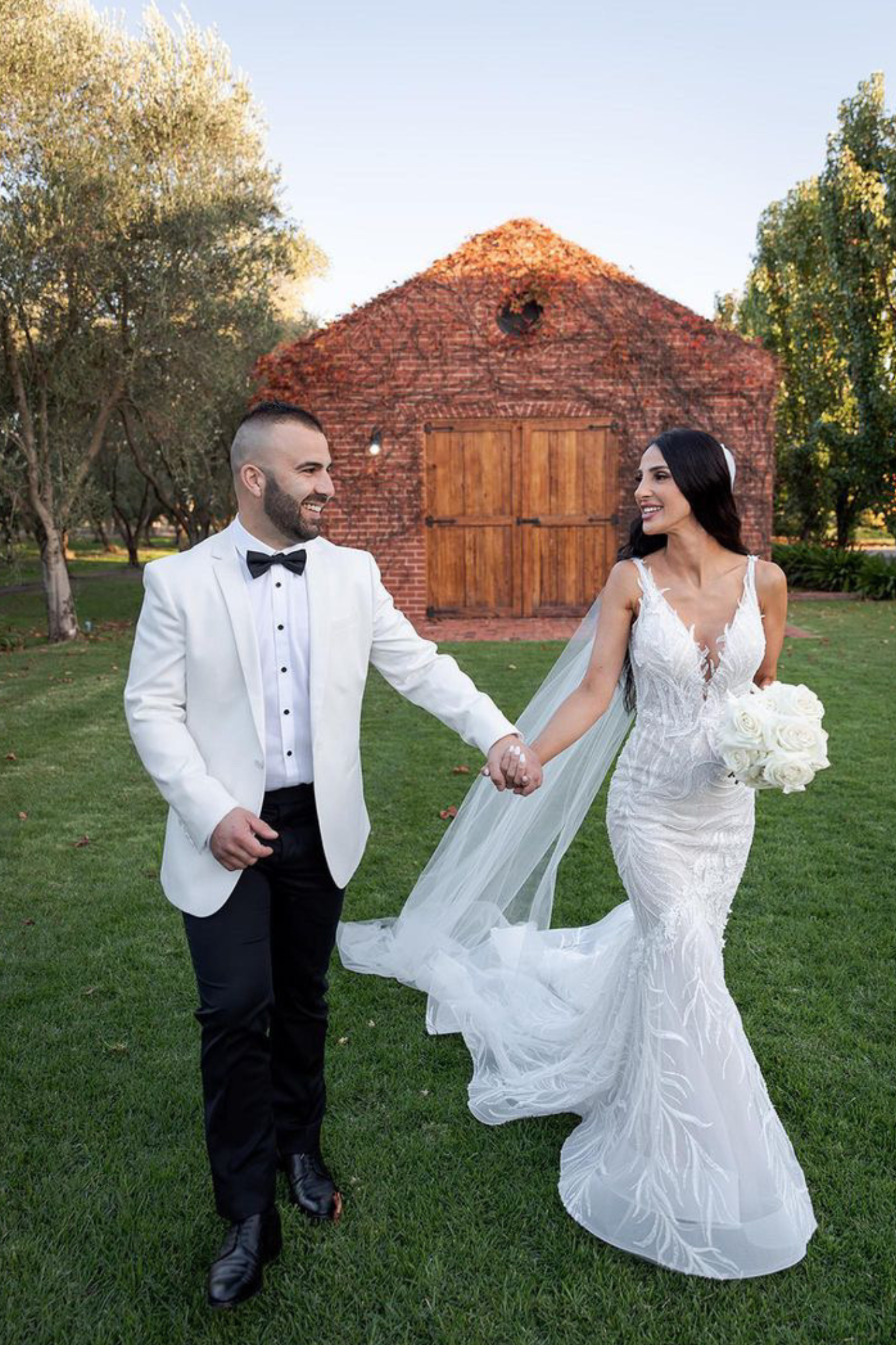 Jenna and Paul's wedding bride wearing atelier wu jae gown got married in melbourne australia