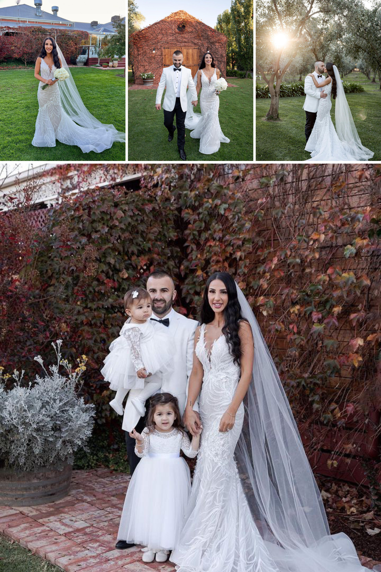 Jenna and Paul's wedding bride wearing atelier wu jae gown got married in melbourne australia