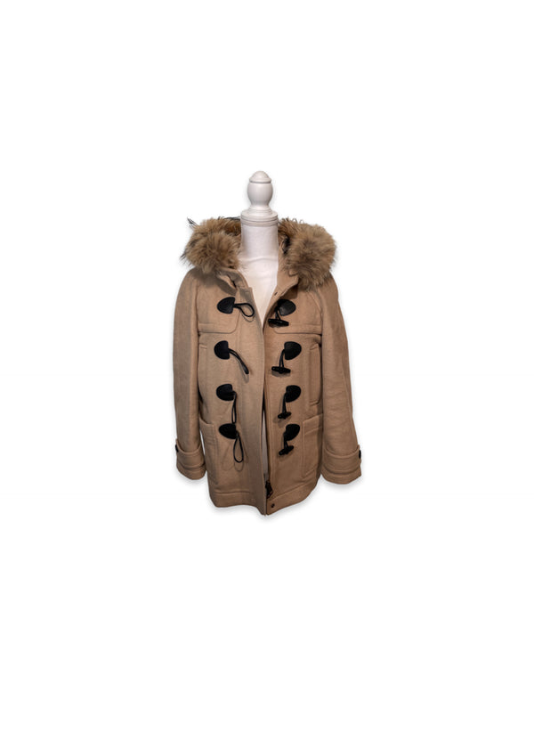 burberry fur hooded parka