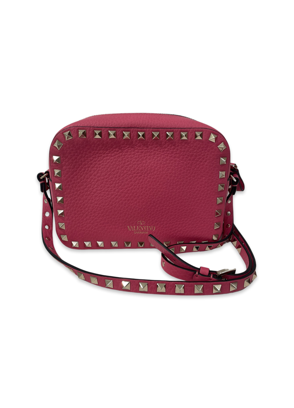 valentino pebbled leather shoulder bag