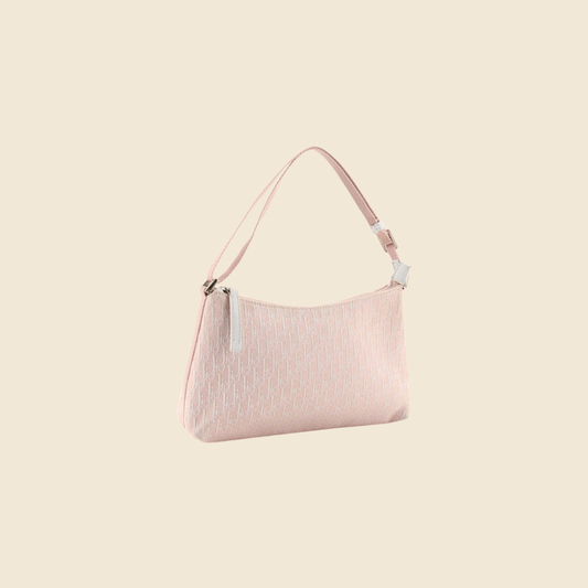 Saddle vintage classic handbag Dior Pink in Cotton - 30614032