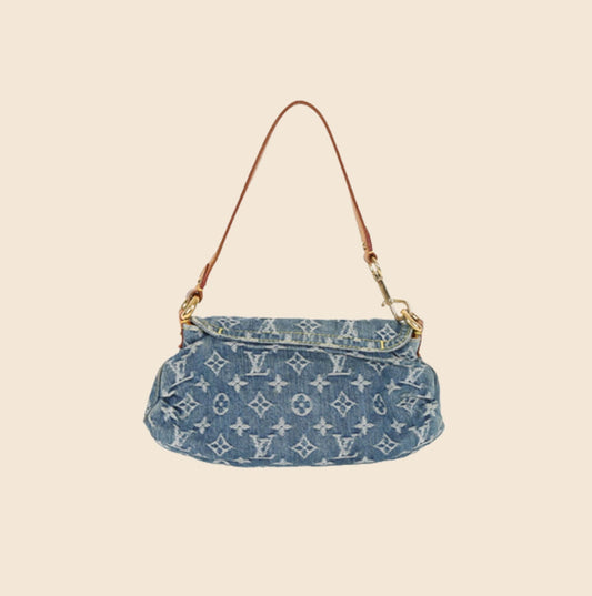 LOUIS VUITTON LIMITED EDITION MONOGRAM DENIM PLEATY RAYE BAG – RDB